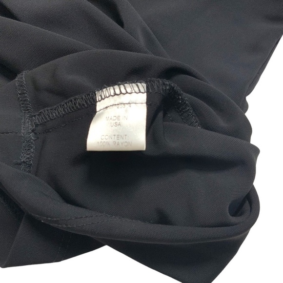 HAUTE HIPPIE 100% Rayon Jersey Knit Black Sleeveless Cowl Neck Mini Dress Sz S - Picture 9 of 11